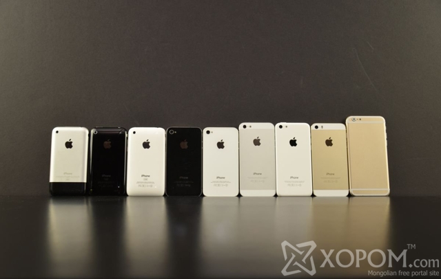 iPhone 6 гар утсыг бусад түгээмэл ухаалаг гар утаснуудтай харьцуулсан нь 8