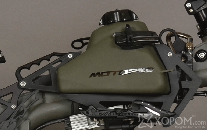Зомбинуудын дайралтаас ч мултрахад туслах Motoped Survival Bike: Black Ops Edition мотоцикл 7