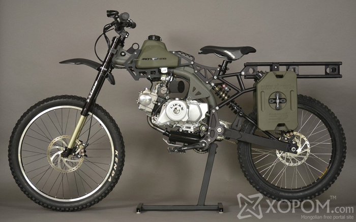 Зомбинуудын дайралтаас ч мултрахад туслах Motoped Survival Bike: Black Ops Edition мотоцикл 3