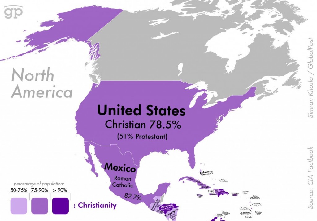 Дэлхийн улс орнуудын шашин шүтлэгийн газрын зураг 4