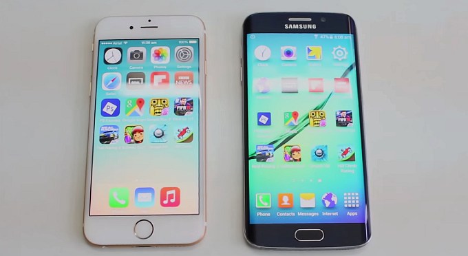 Samsung Galaxy S6 Edge болон iPhone 6 гар утаснуудын хурдыг шалгасан тест 1