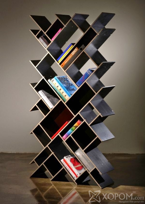 Бүтээлч загвартай номын тавиурууд 5