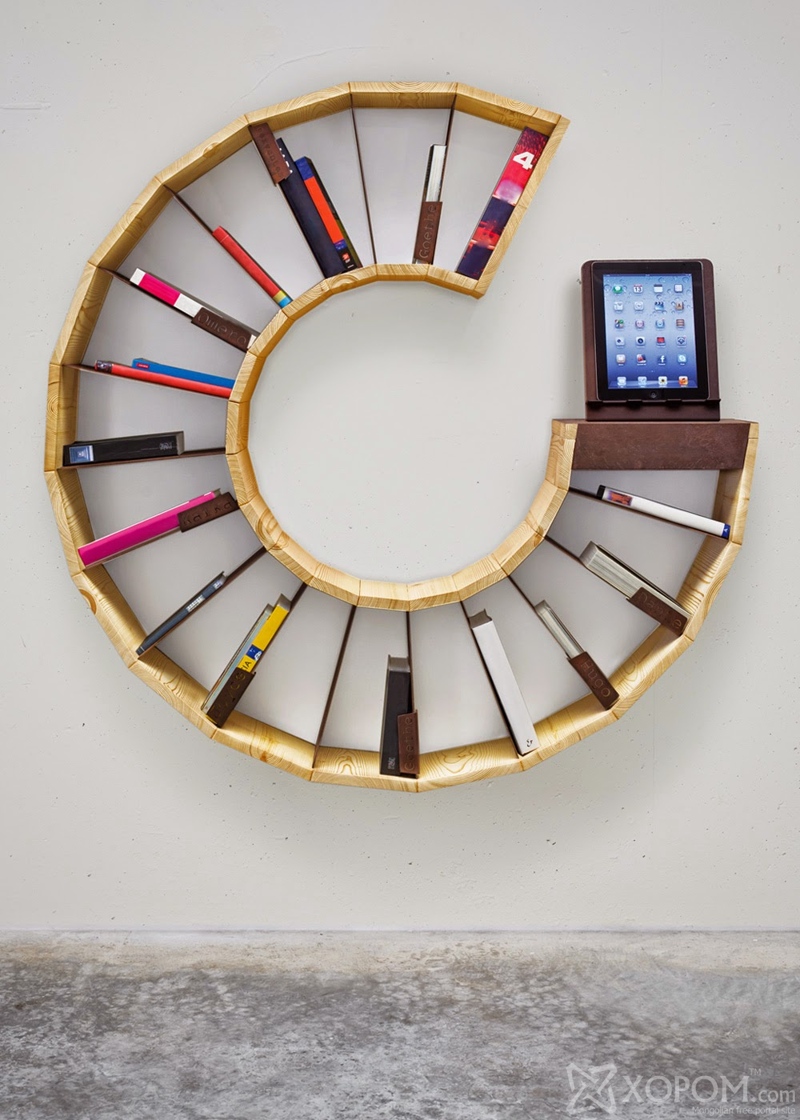 Бүтээлч загвартай номын тавиурууд 14