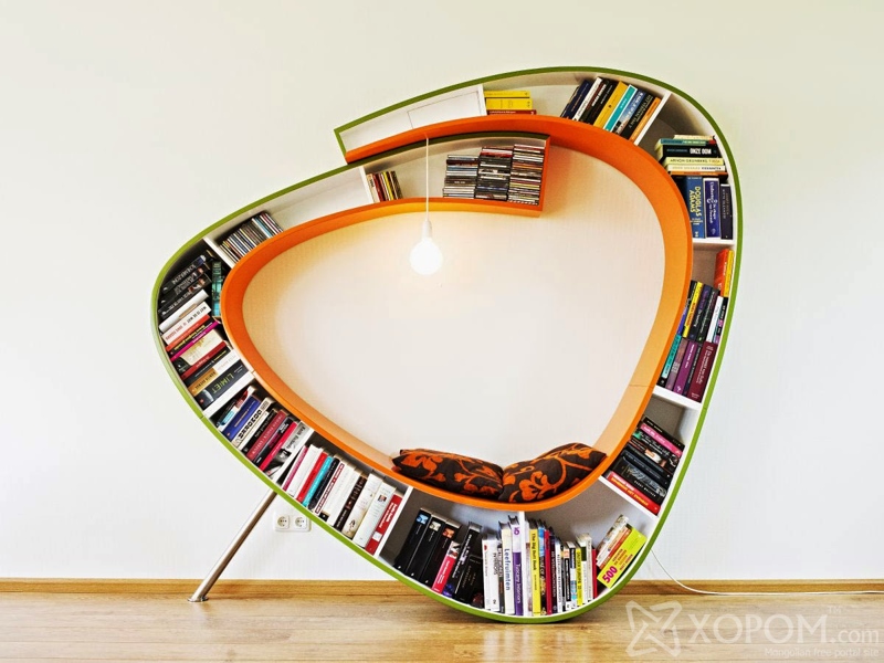 Бүтээлч загвартай номын тавиурууд 15